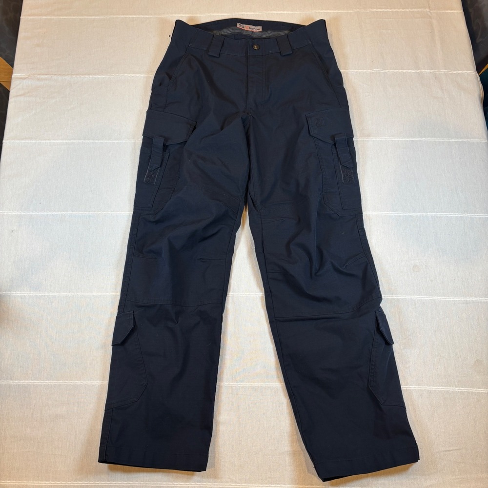 5.11 Tactical Stryke Pants Mens 30x30 Dark Navy Blue Ripstop Cargo 74482-724